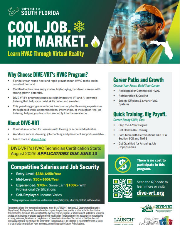 Flyer: Launch Your HVAC Career in Florida - link to PDF follows