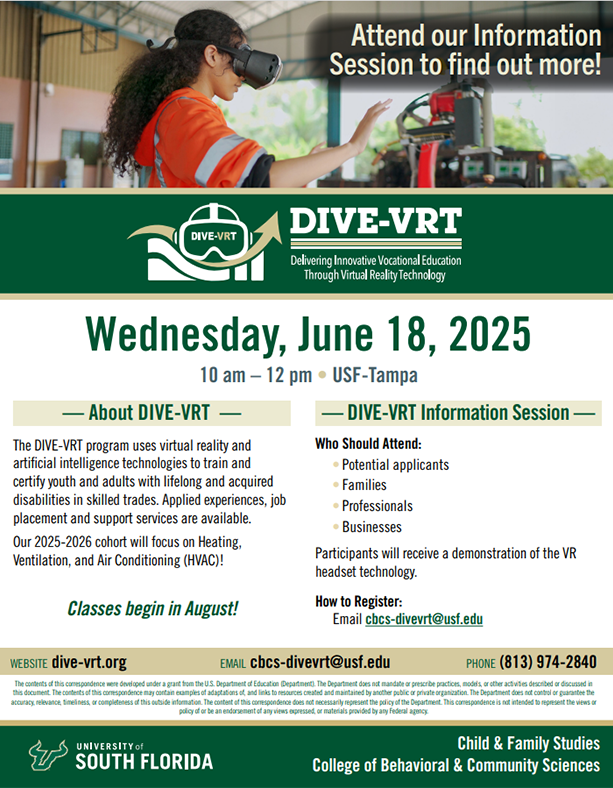 Flyer: Attend our information session - link to PDF follows